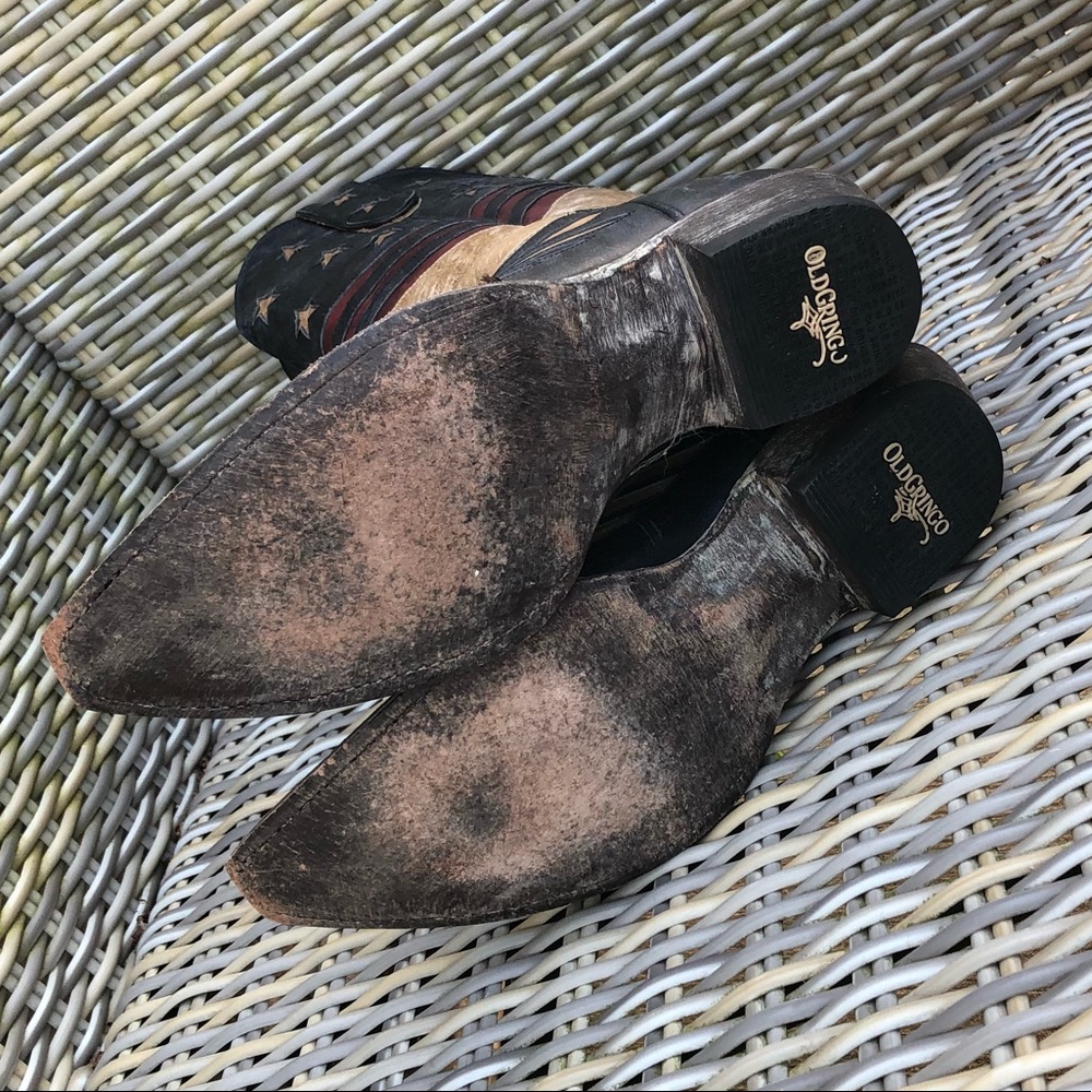 Old Gringo American Flag Boots 8.5 Unity Cowboy - Picture 11 of 12